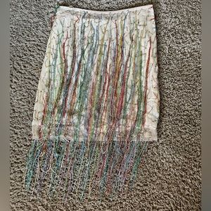 Tassel Beaded Colorful Skirt